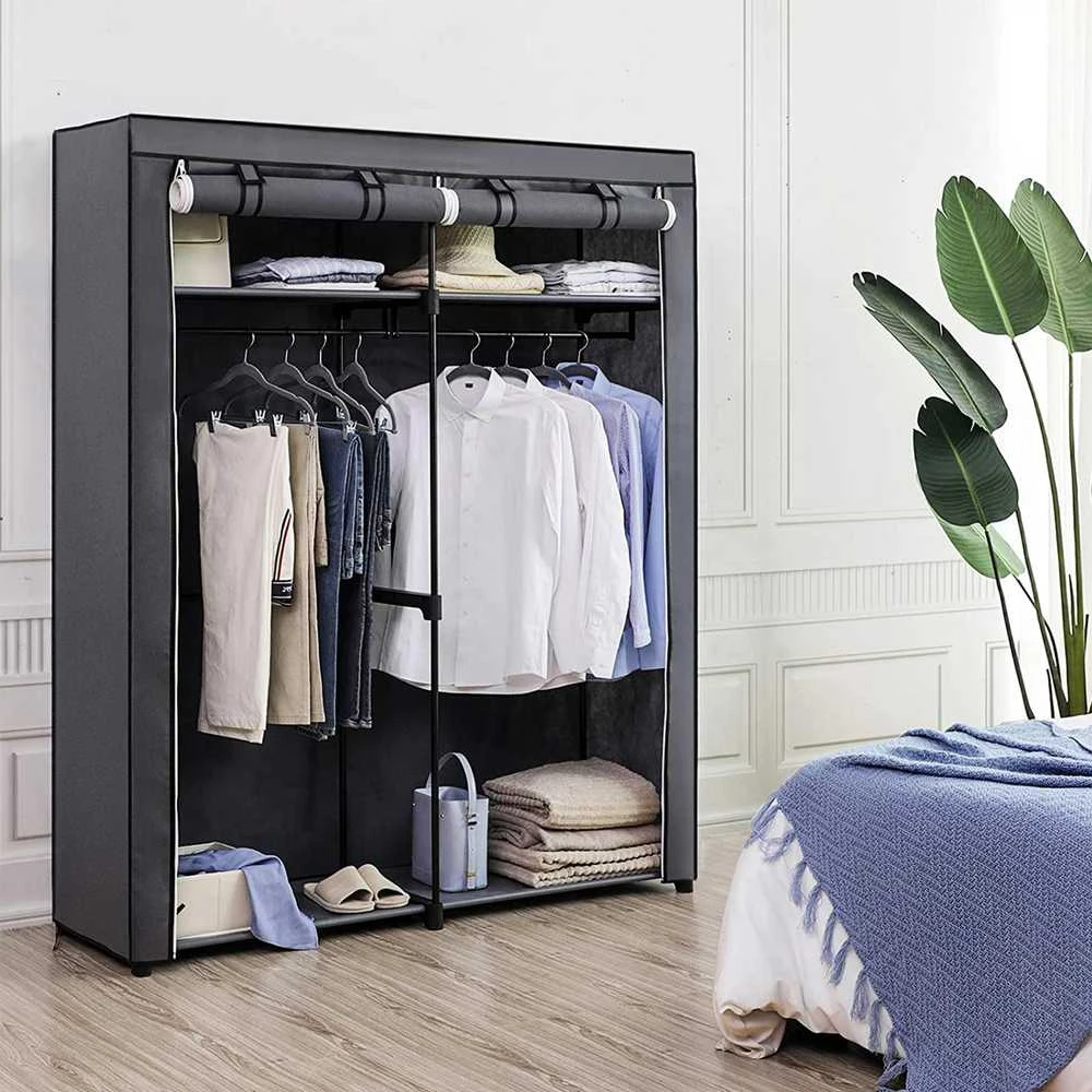 Songmics Spinta, 140x43x174 cm, Pilka