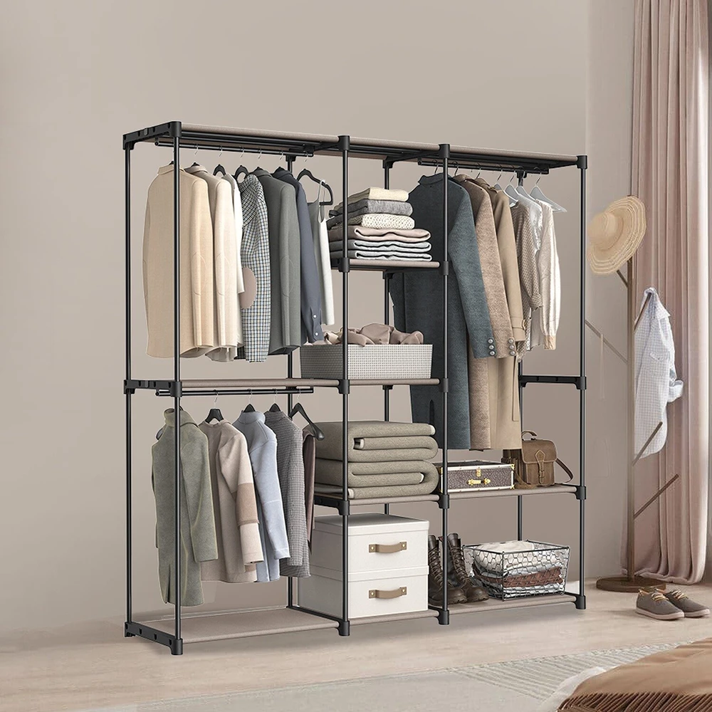 Songmics Kleiderschrank, Kleiderständer, Garderobenständer