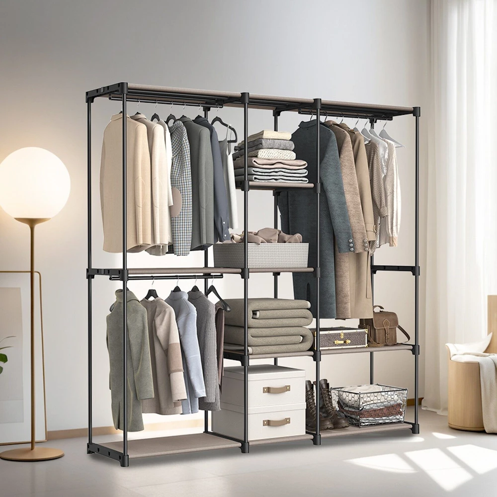 Songmics Kleiderschrank, Kleiderständer, Garderobenständer