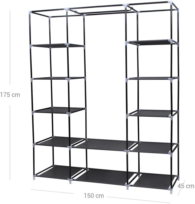Songmics Spinta 175 x 150 cm juoda