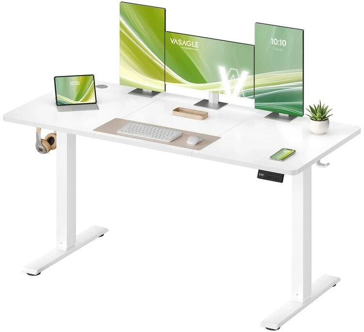 Songmics Reguliuojamo aukščio stalas 140 × 60 x 72-120cm