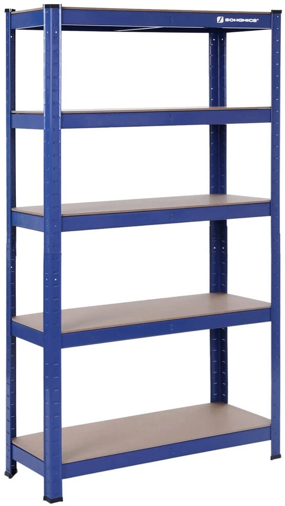 Songmics Didelio atsparumo lentynos 650 kg mėlynos spalvos