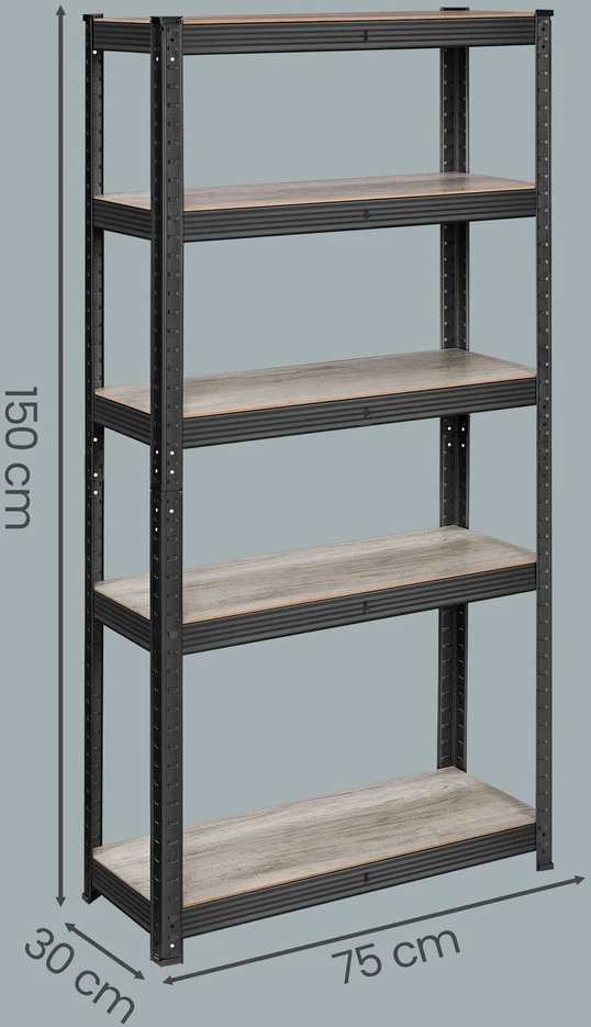 Lentyna SONGMICS 150x75x30 cm, Greige-Juoda, 650 kg