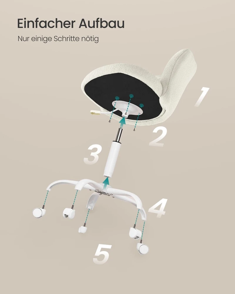Songmics Kėdė 64 × 64 × (79–89) cm