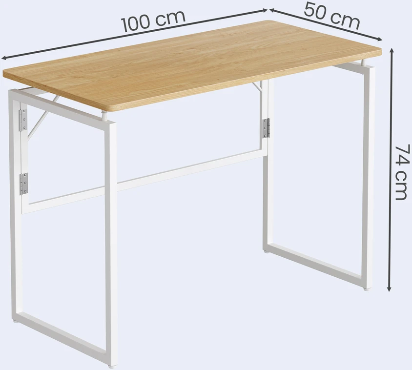 Songmics Sulankstomas kompiuterinis stalas 100 x 50 x 74 cm