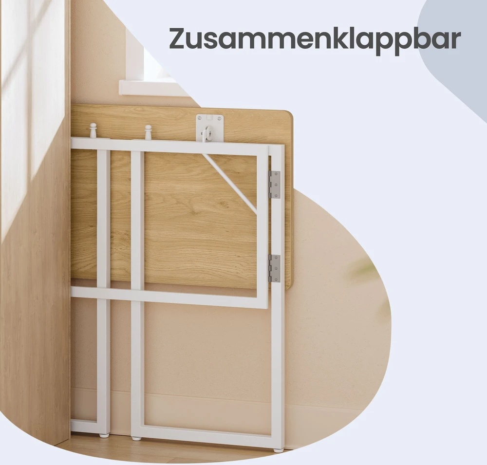 Songmics Sulankstomas kompiuterio stalas 80 x 40 x 74 cm