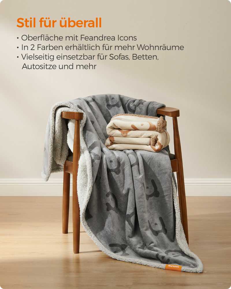 Songmics Šunų antklodė žmonėms ir ypač dideliems šunims