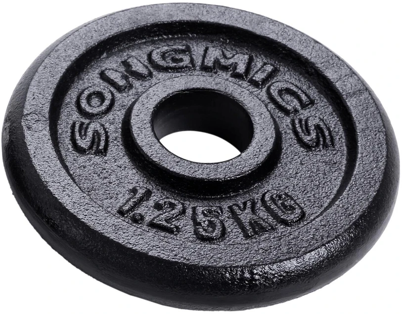 Songmics Ketaus hantelis juodas