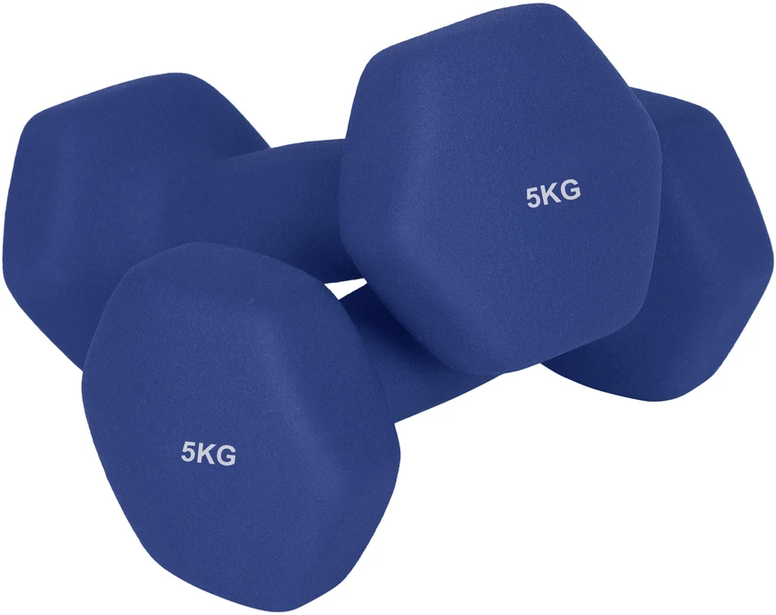 SONGMICS hanteliai, 2 vnt. rinkinys, 2 x 5kg