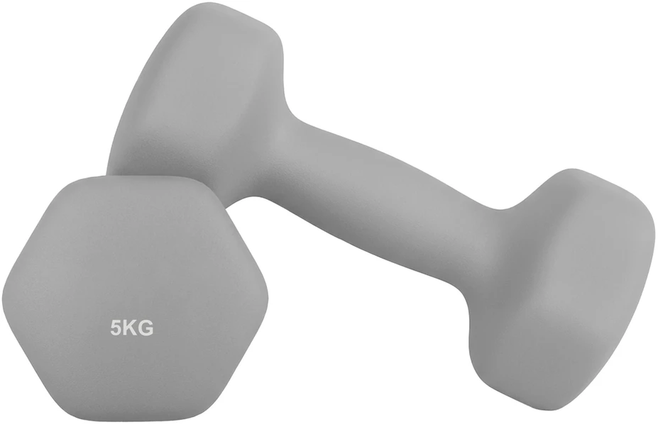 SONGMICS hanteliai, 2 vnt. rinkinys, 2 x 5kg