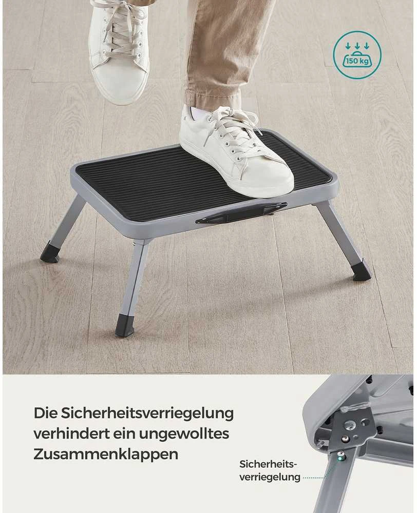 Songmics Vienpakopės plieninės kopėčios