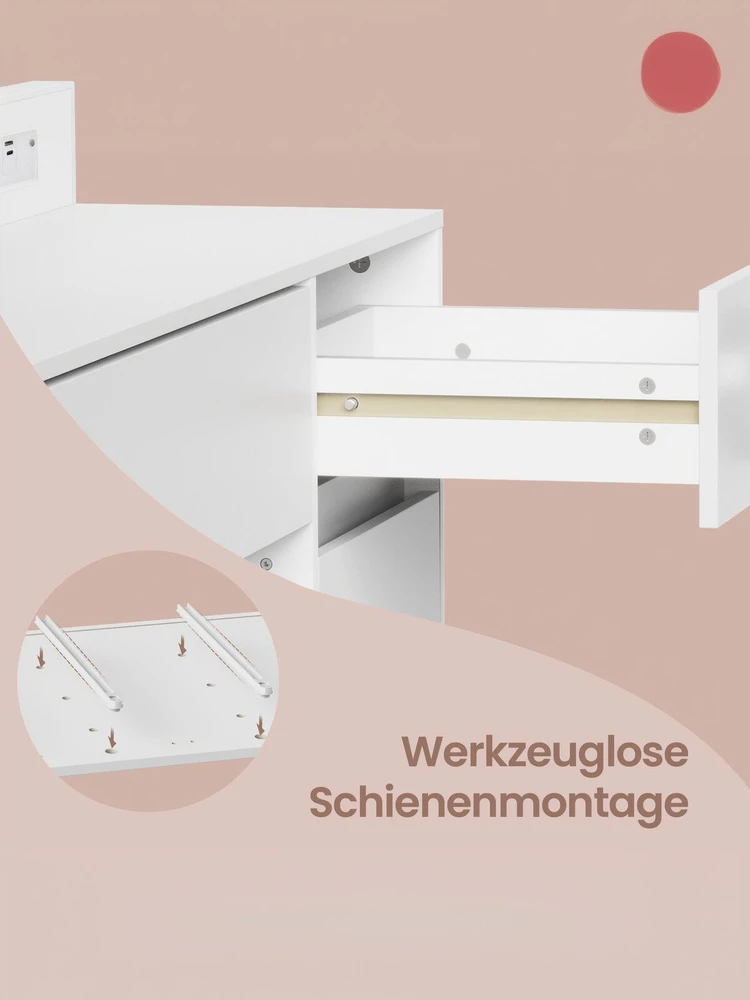 Songmics Kosmetinis stalas 40 × 107 × 144 cm