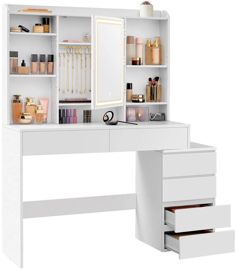 Songmics Kosmetinis stalas 40 × 98,3 × 145 cm