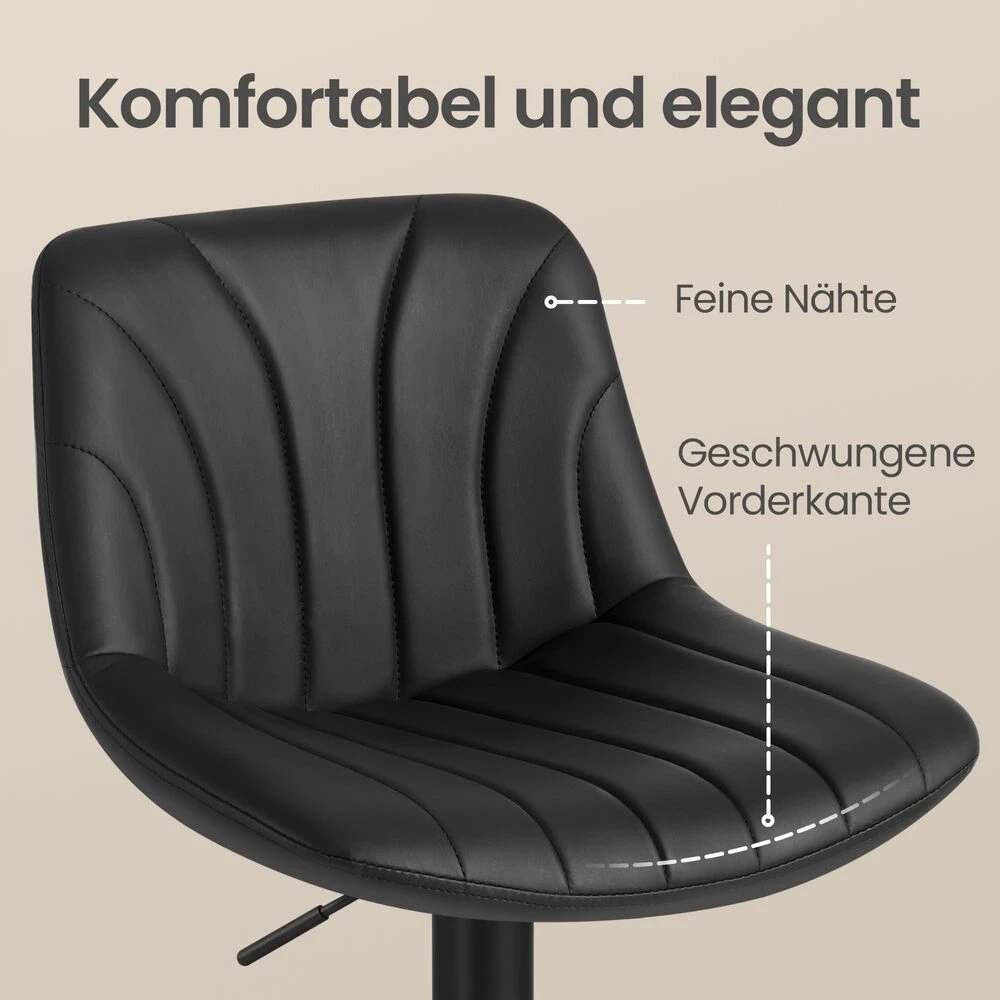 Songmics Baro kėdės 88–108 cm 2 vnt.