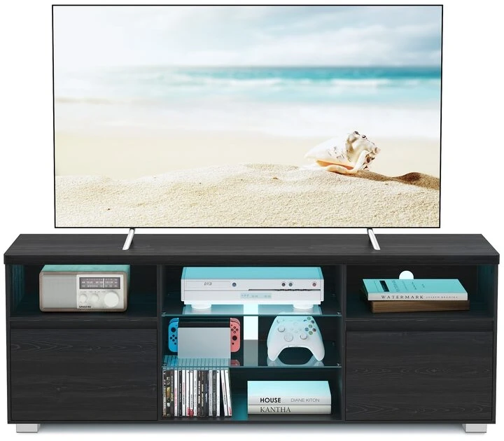 Vasagle TV spintelė su LED apšvietimu iki 70 colių