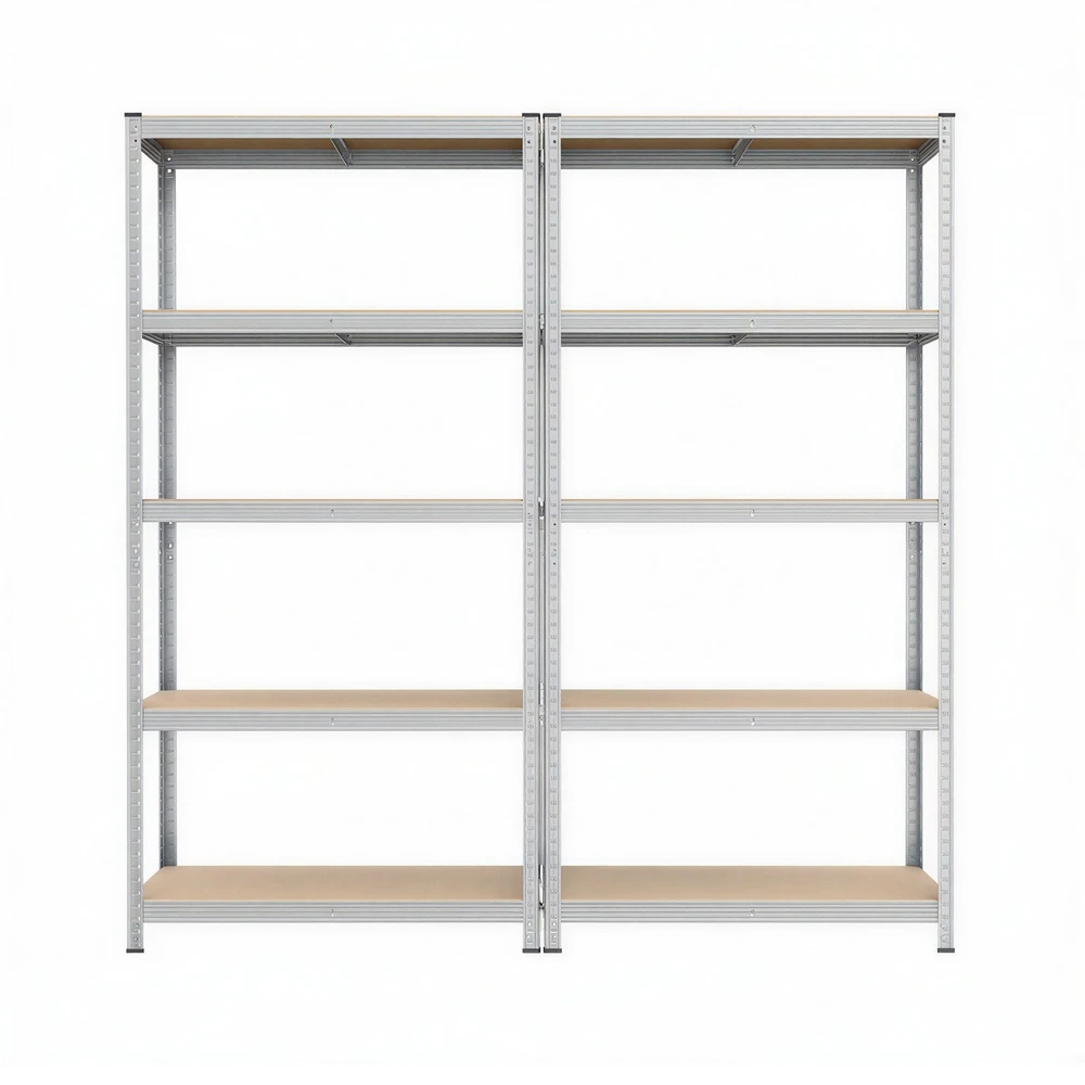 Sandėliavimo lentynos SONGMICS 2 vnt. 200 x 100 x 50 cm sidabrinės