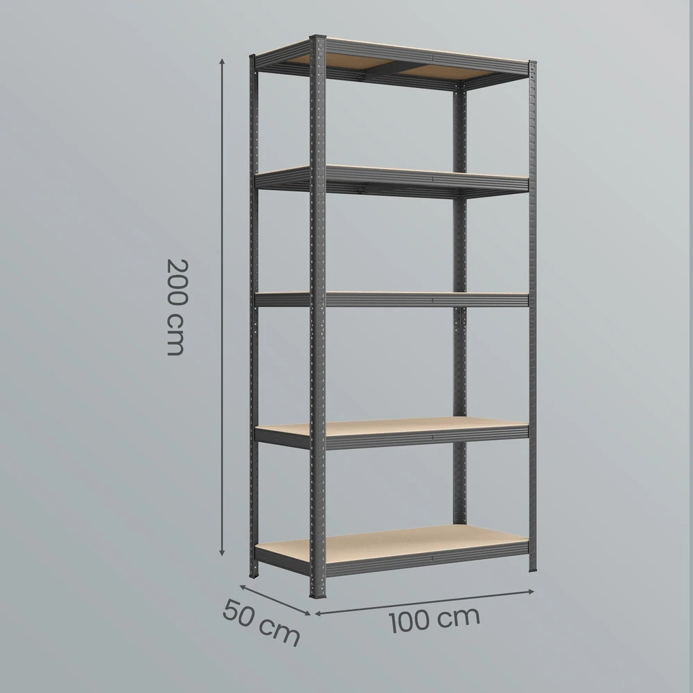 Songmics Sandėliavimo lentyna 50 × 100 × 200 cm 2 vnt.