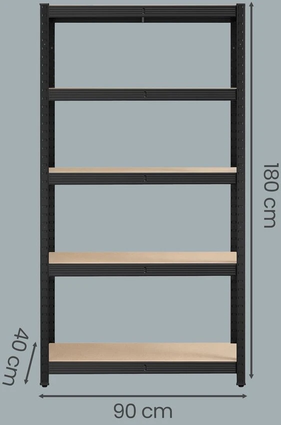 Songmics Rūsio lentyna 180 cm 2 vnt.