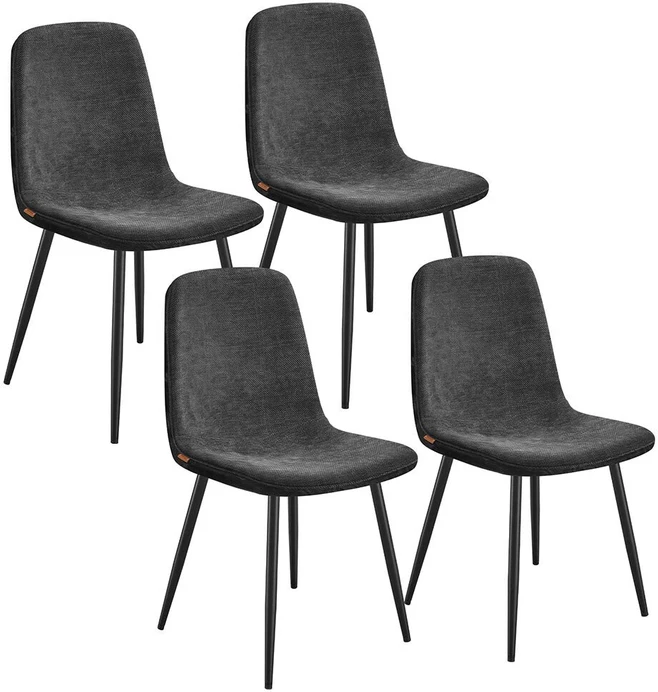Songmics Valgomojo kėdės 4 vnt. komplektas