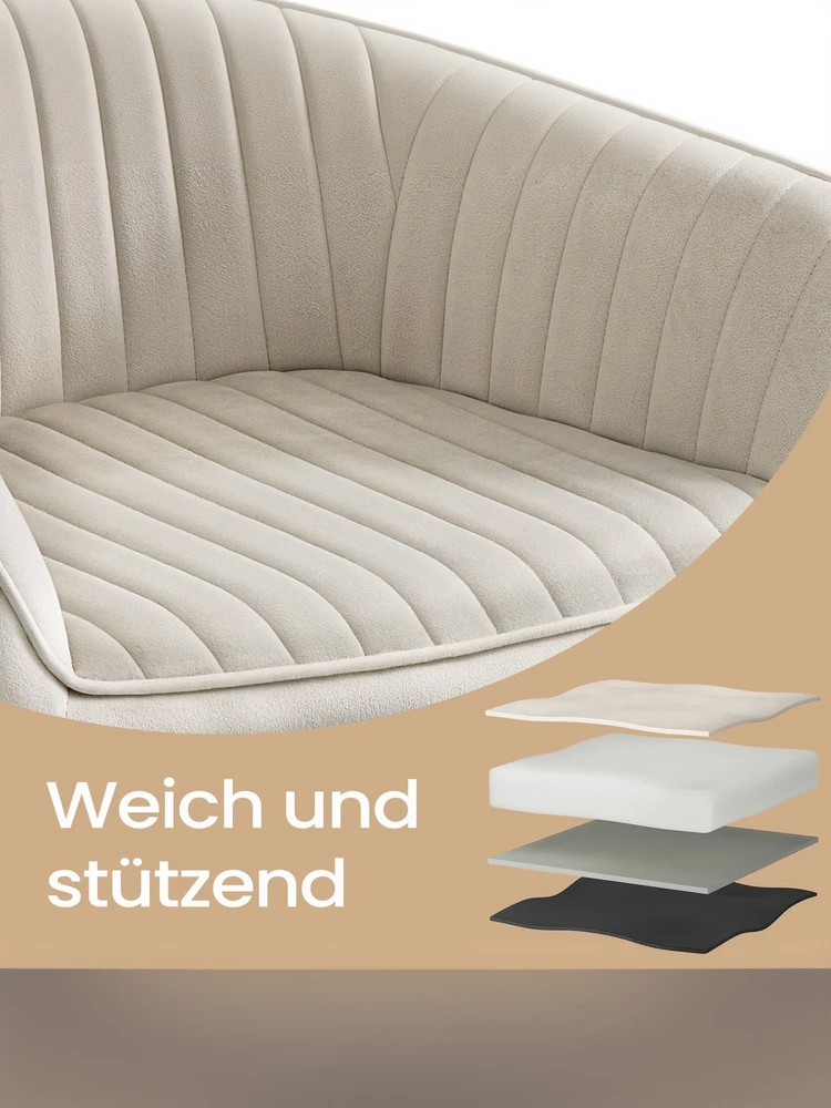 Songmics Valgomojo kėdė smėlio–juoda