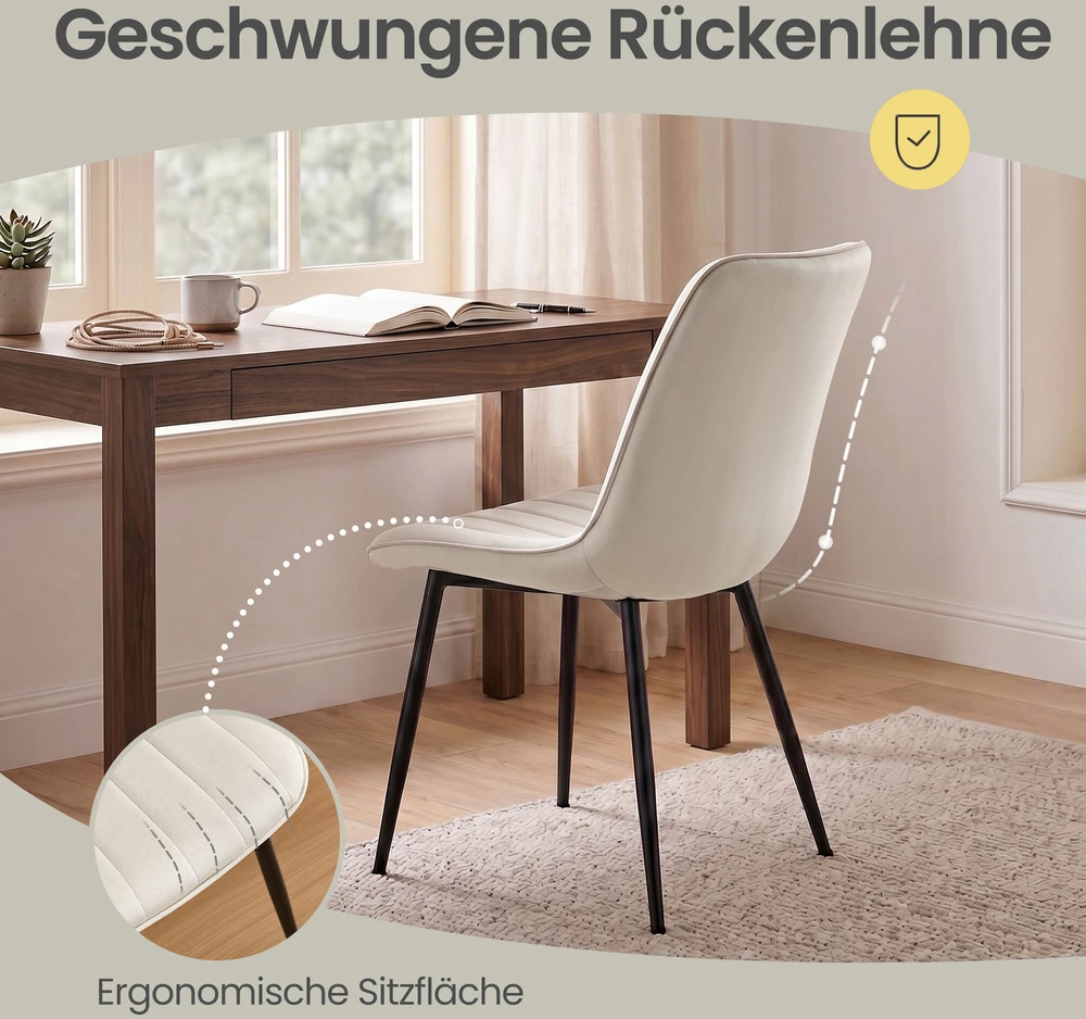Songmics Valgomojo kėdės 57 x 48 x 80 cm 2 vnt.