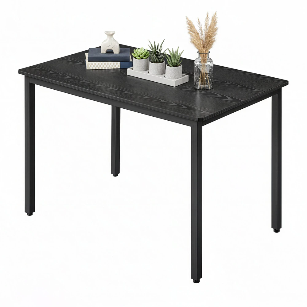 Songmics Valgomojo stalas 70x110x77 cm juodas