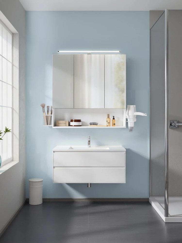 Songmics Vonios kambario spintelė su LED apšvietimu, 14,6 x 70 cm