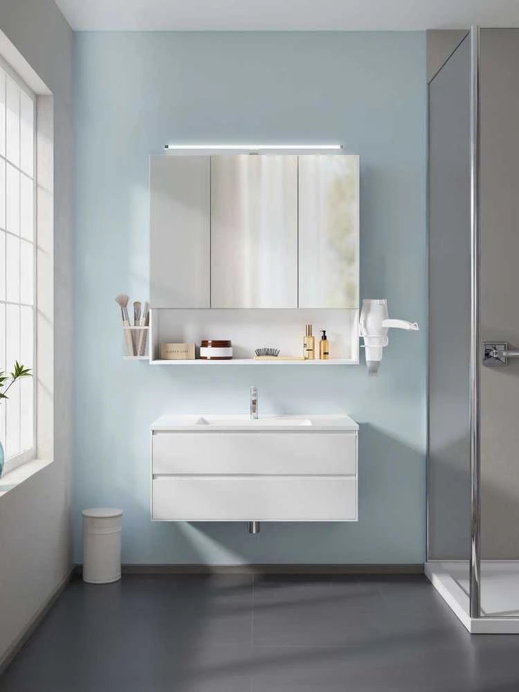 Songmics Vonios kambario spintelė su LED apšvietimu, 14,6 x 70 cm