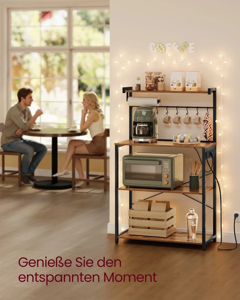 Songmics Virtuvės spintelė 40 × 80 × 140 cm