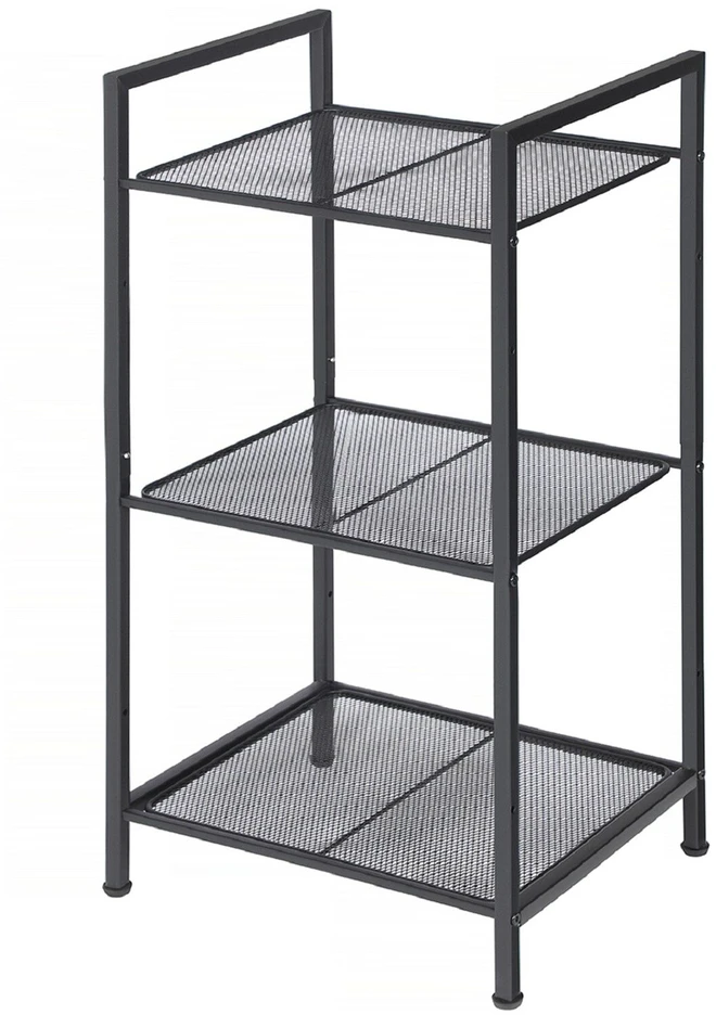 Songmics Metalinė vonios lentyna 3 lygių 38x30x72 cm