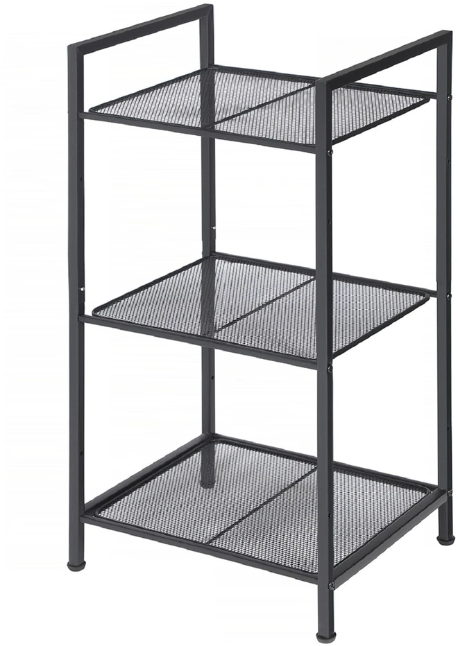 Songmics Metalinė vonios lentyna 3 lygių 38x30x72 cm