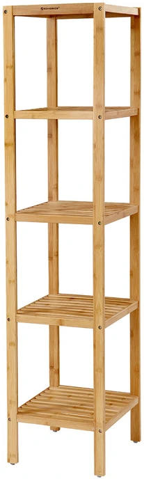 Songmics Bambukas 5 lentynos 33 x 33 x 146 cm siauras