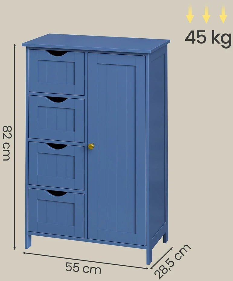 Songmics Vonios spintelė 30 x 55 x 82 cm