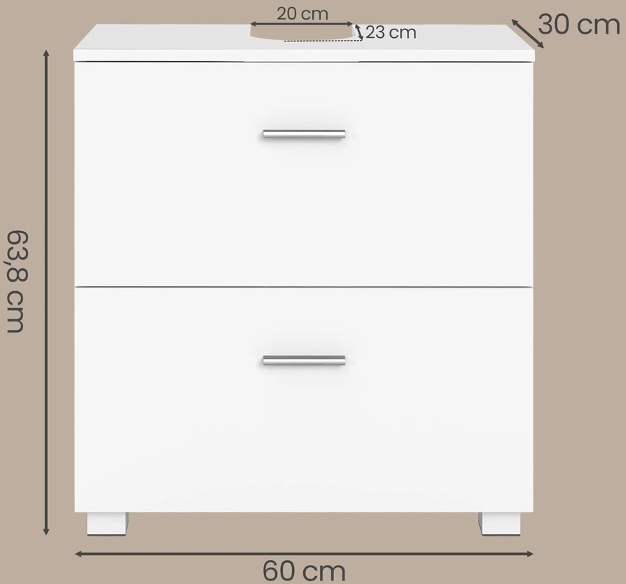 Songmics Vonios spintelė 30 x 60 x 63,8 cm