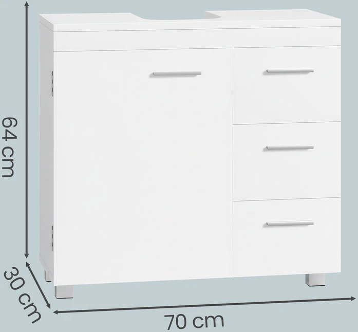 Songmics Praustuvo spintelė 30 x 70 x 64 cm