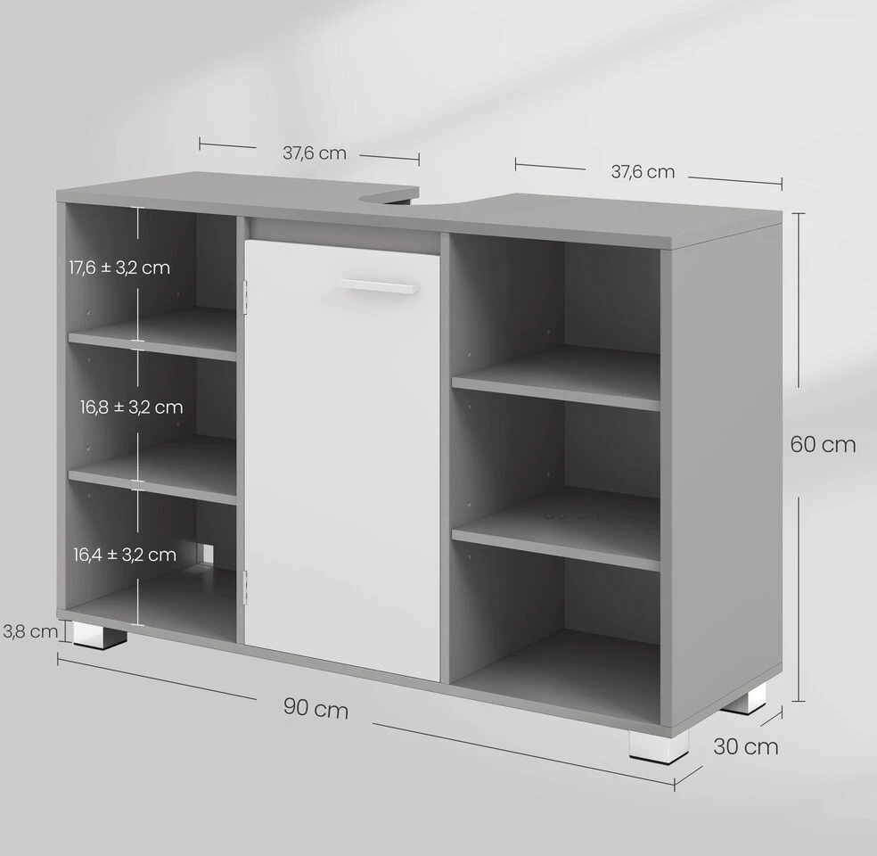 Songmics Praustuvo spintelė 30×90×60 cm