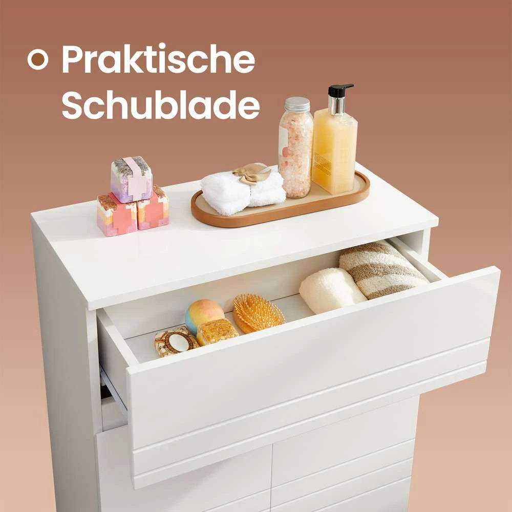 Songmics Spintelė 60x30x80 cm balta