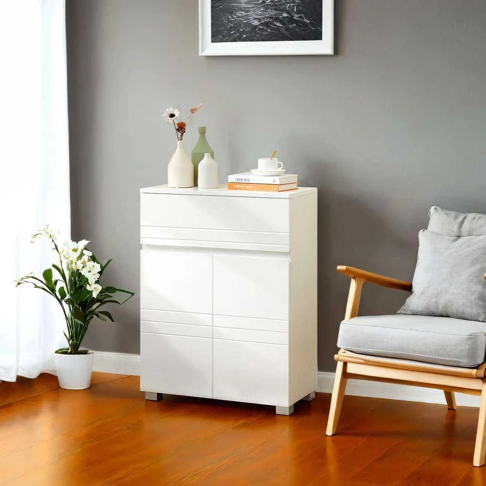 Songmics Spintelė 60x30x80 cm balta