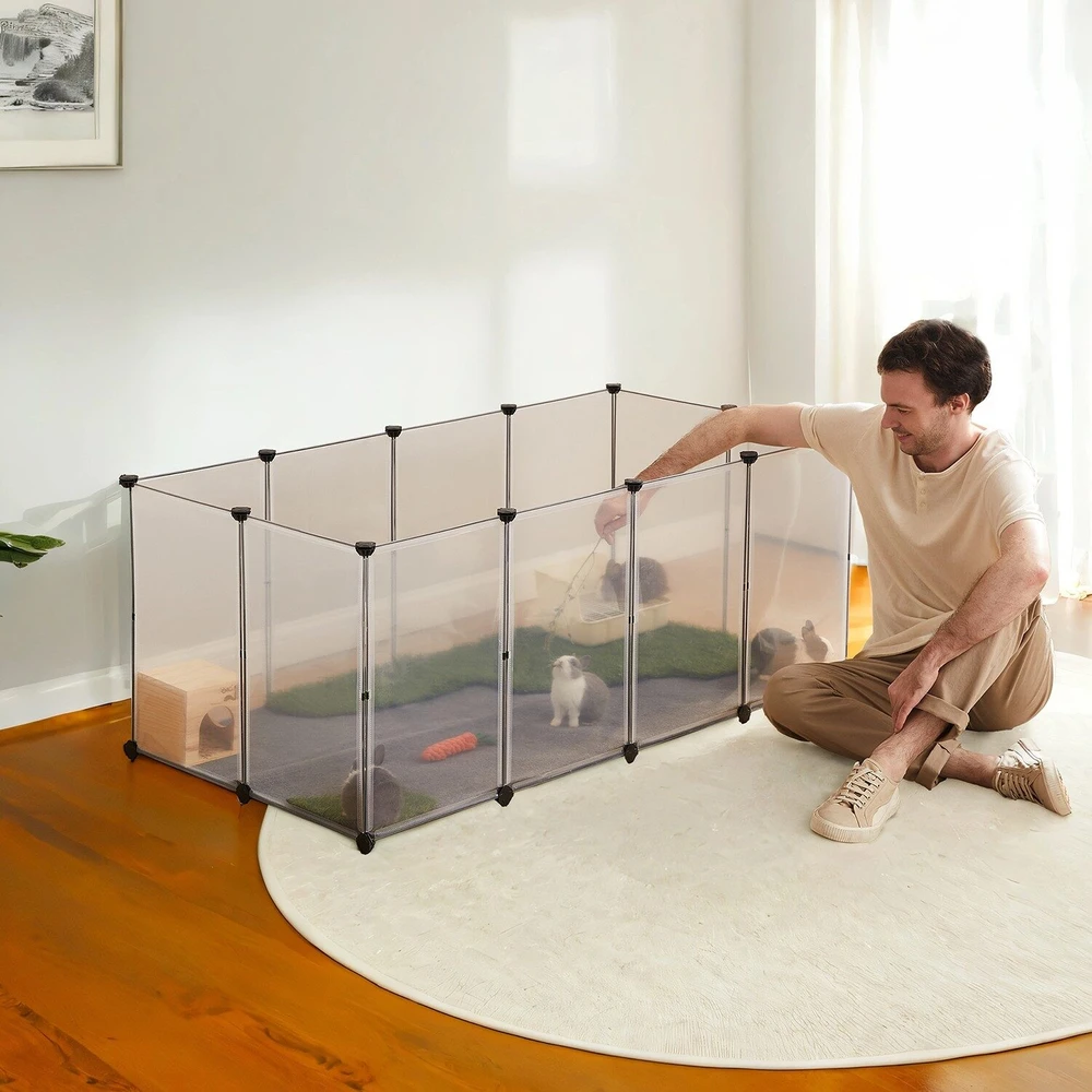 Songmics Plastikinis aptvaras su grindimis, 145x72x57 cm
