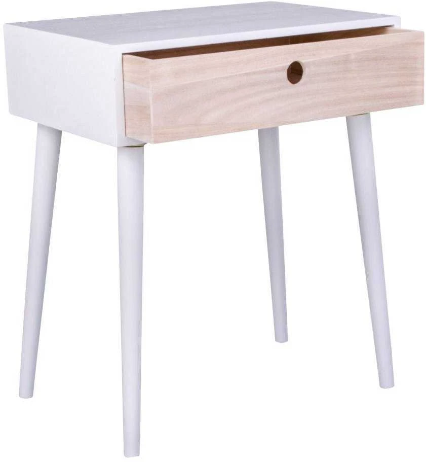 House Parma baltos spalvos naktinis staliukas