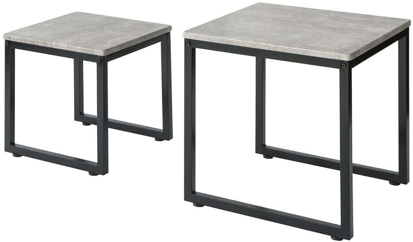 SoBuy, šoninis staliukas, kavos staliukas, kavinės staliukas, staliukų komplektas, FBT42-HG