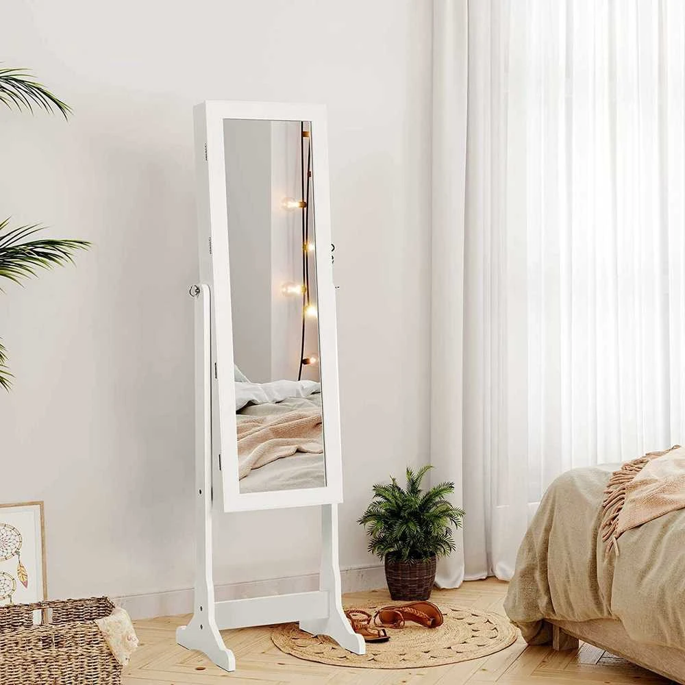 Songmics Fantastiška juvelyrinių dirbinių spintelė su LED
