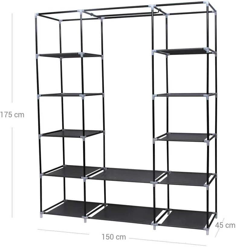 Songmics Spinta 175 x 150 cm juoda