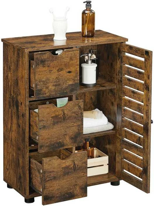 Songmics Vasagle Industriestil Badschrank mit Tür