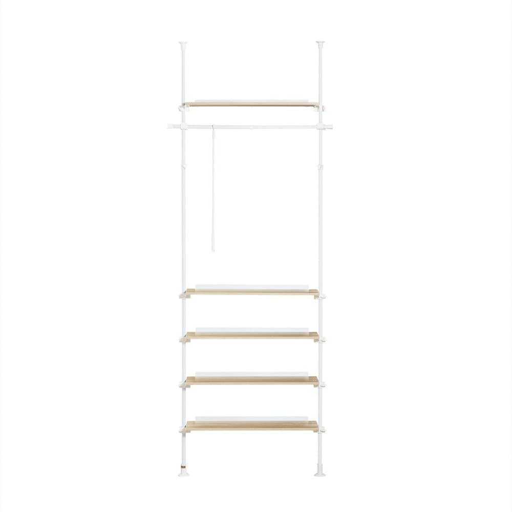 Spintelės sistema, SoBuy KLS15-WN, 97x24x262 cm