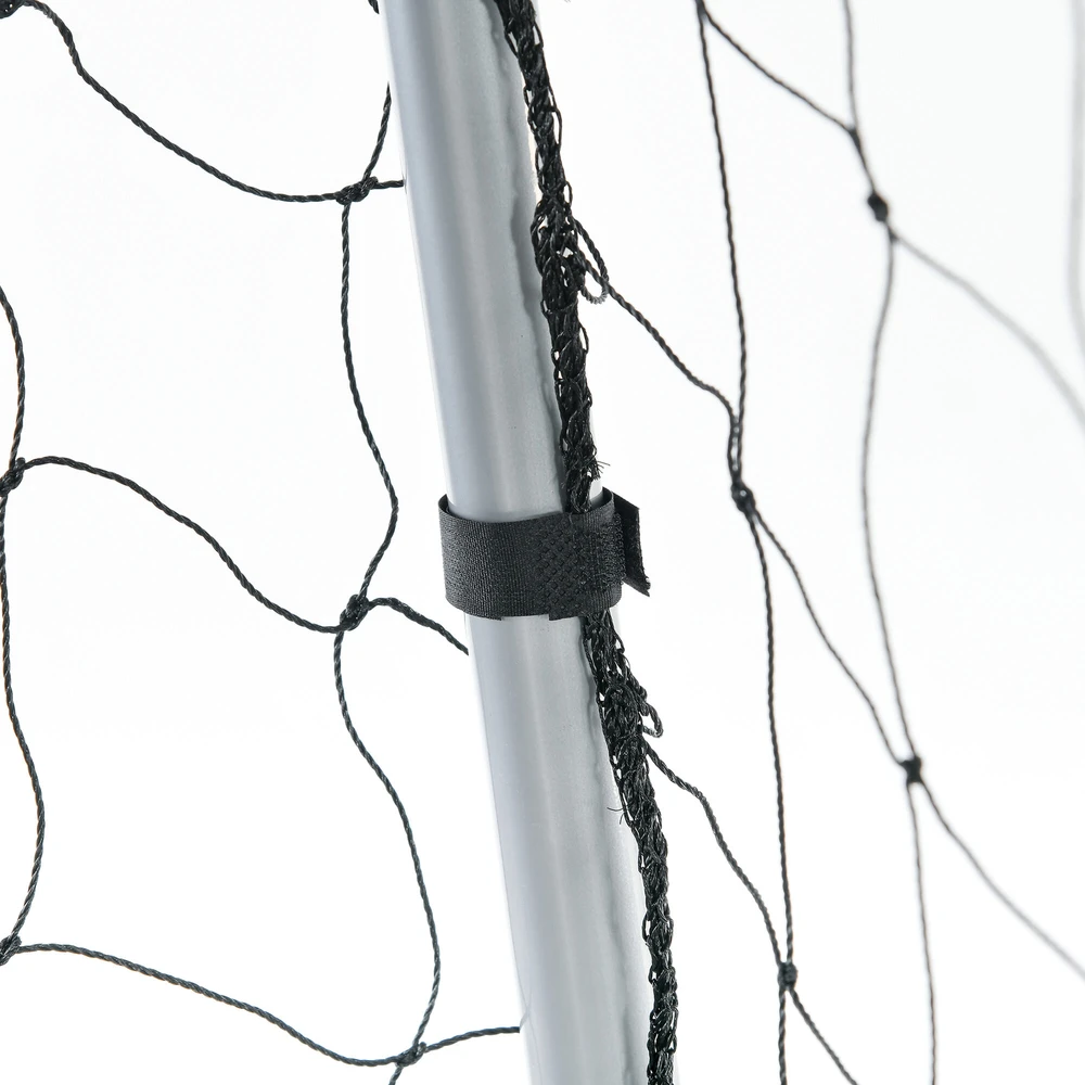 Sportnow HOMCOM futbolo vartai su PE tinklu, futbolo vartai vaikams ir suaugusiesiems, 300 x 120 x 200 cm, plienas, pilki, sodo treniruotėms