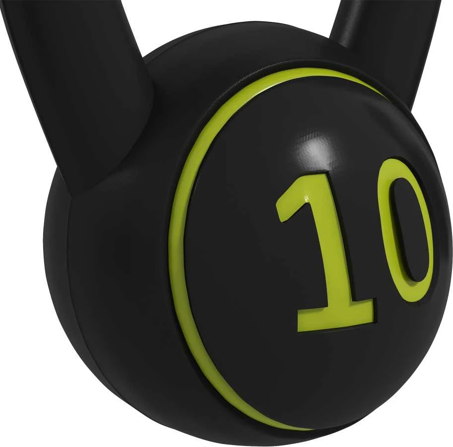 Sportnow HOMCOM virdulys (kettlebell), 2,2kg, 4,5kg, 6,8kg, 3 dalių rinkinys gimnastikai, jėgos treniruotėms, juodas