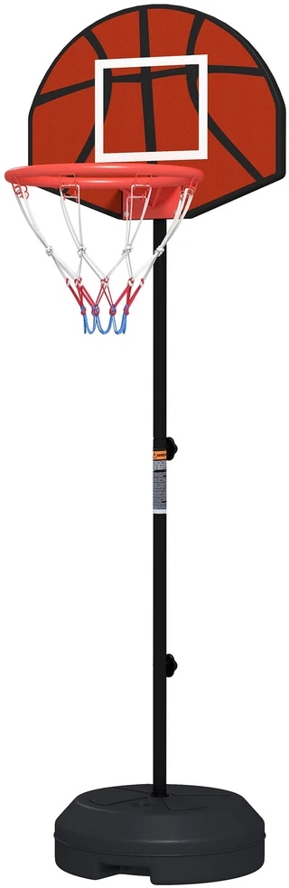 SPORTNOW reguliuojamas krepšinio stovas, krepšinio stovas su magnetiniu smiginiu, 129–179 cm