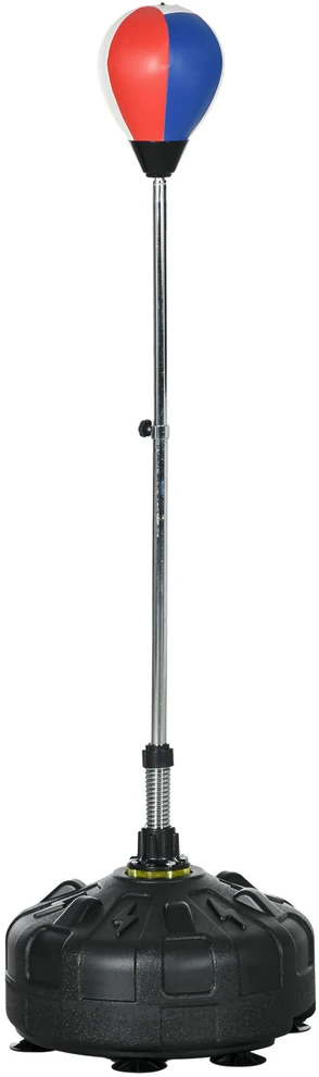 SPORTNOW pastatomas bokso kriaušės stovas, reguliuojamas aukštis 147–165 cm, bokso treniruoklis, juodas