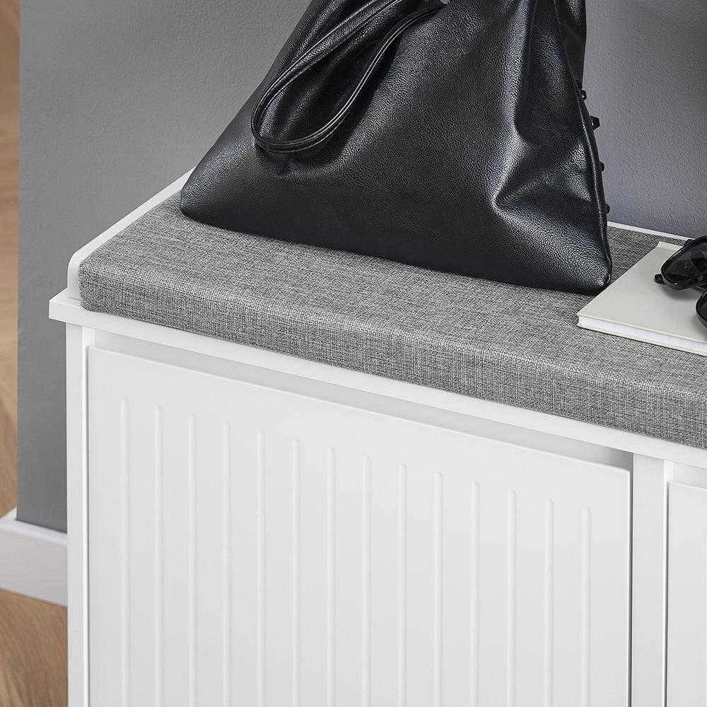 Sobuy Suoliukas su pagalvėle, batų dėžė suolo tipo, FSR98-XL-W